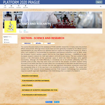 Platform 2020 Prague - Science and Research Platform 2020 Prague - Science and Research